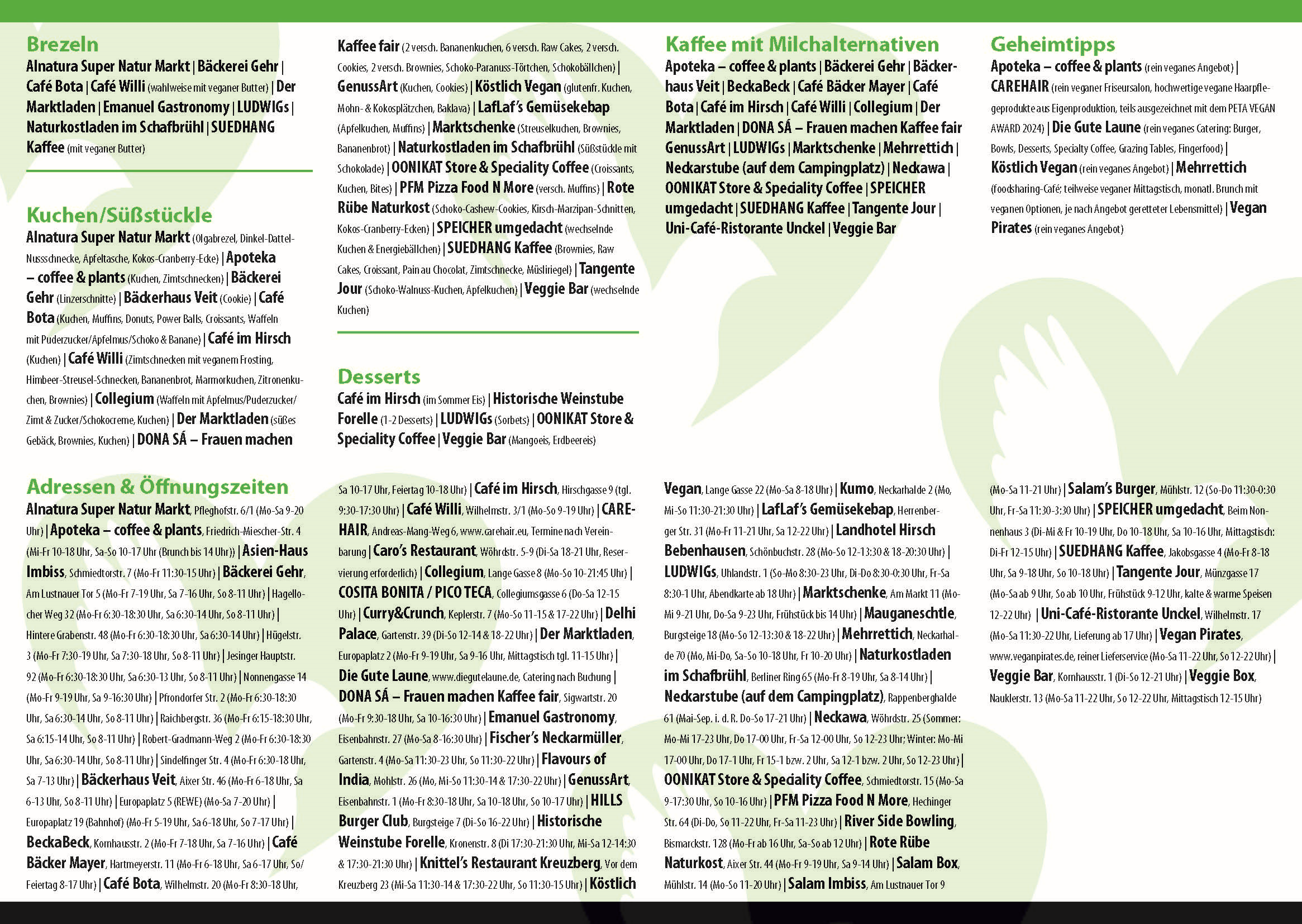 Vegan Guide Tübingen